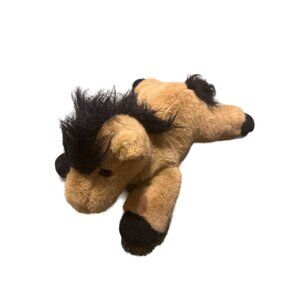 Vintage 1993 Dakin Plush Horse Stuffed Animal brown and black